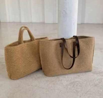 Сумка-шоппер TOTE BAG из джута (Людмила Зайцева)