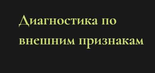 Диагностика по внешним признакам (Ольга Григорьева)