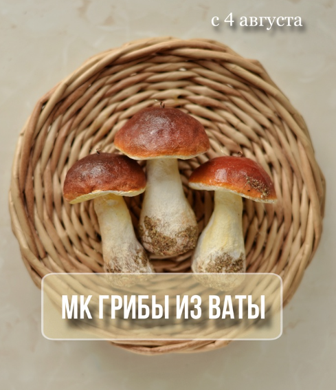 Грибы из ваты (Марина Климук)