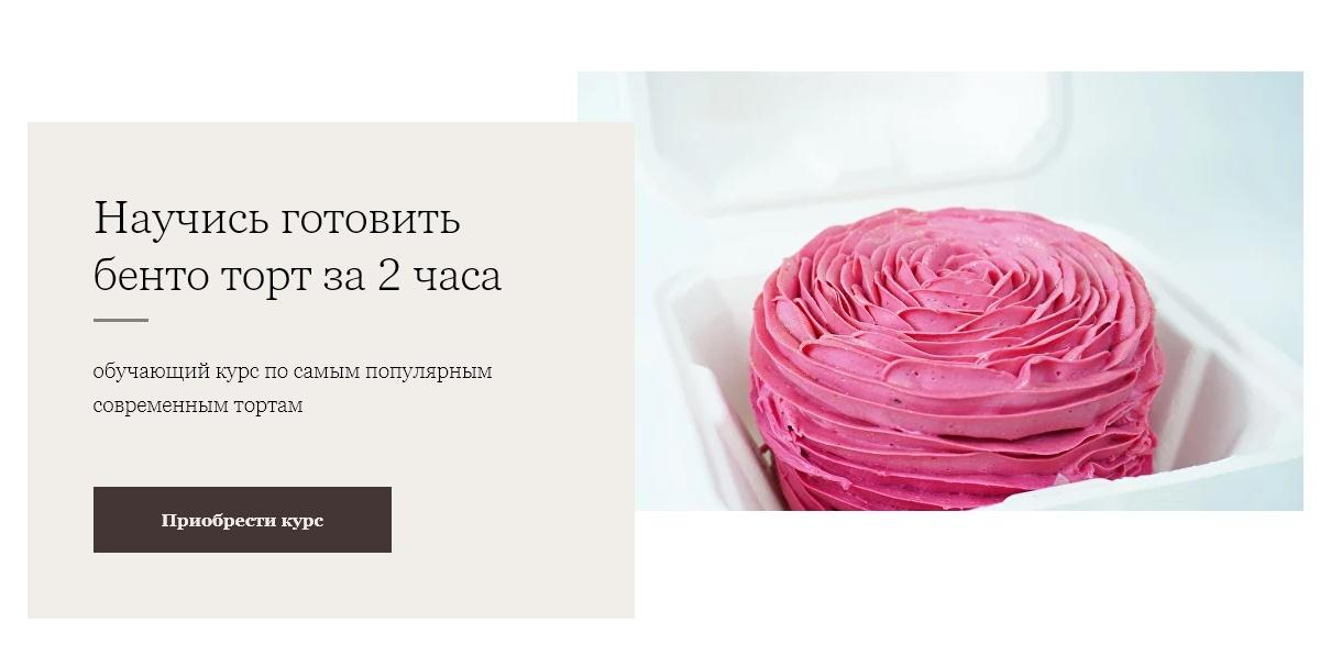 Бенто торт. Научись готовить бенто торт за 2 часа (Марина Мелконян)