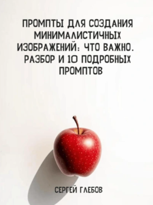 Промпты для создания минималистичных изображений (Сергей Глебов)