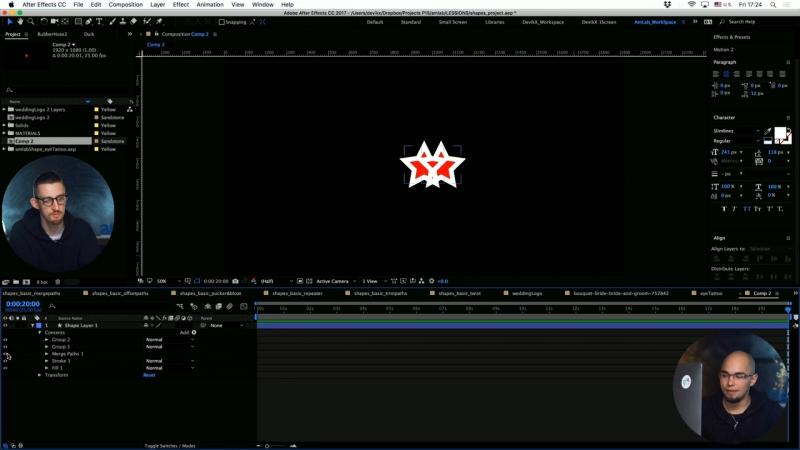 Обложка курса «[amlab.ru] Анимация логотипа для видео в After Effects (Владимир Посохин, Михаил Овчинников)»