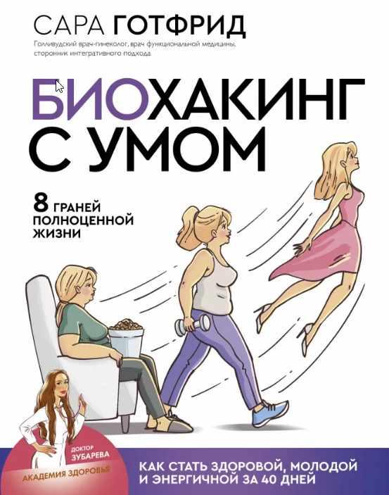 Обложка курса «Биохакинг с умом: 8 граней полноценной жизни. Как стать здоровой, молодой и энергичной за 40 дней (Сара Готфрид)»