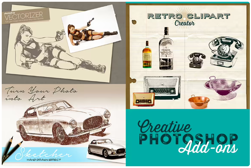 Обложка курса «[dealjumbo] Креативные дополнения Photoshop»