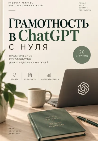 Обложка курса «Грамотность в ChatGPT с нуля. Практическое руководство (Sapient Sat)»