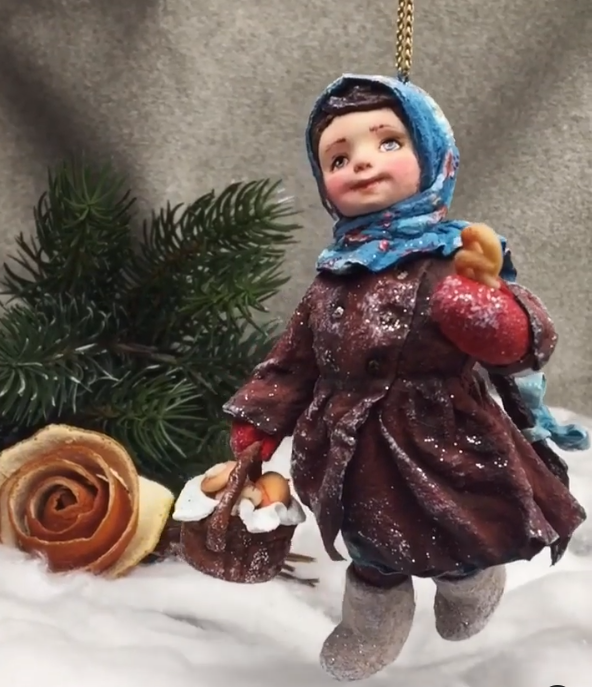 Игрушки из ваты "Зимние забавы" (Татьяна Броницкая)