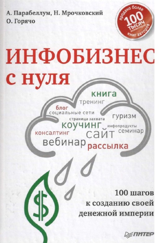 Обложка курса «Инфобизнес с нуля. 100 шагов к созданию своей денежной империи (Андрей Парабеллум, Николай Мрочковский)»