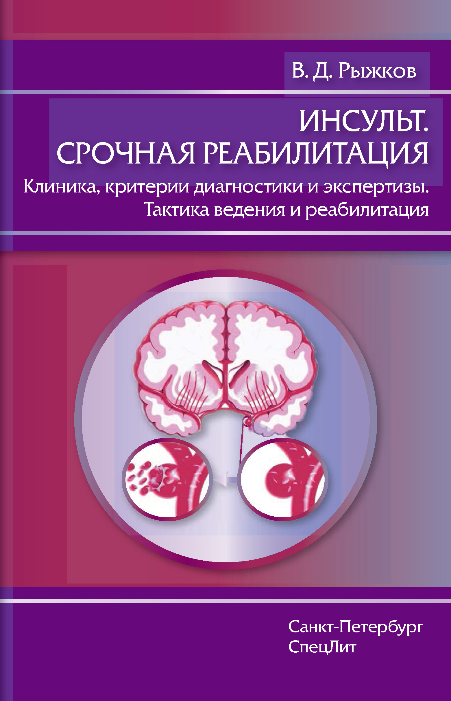 Инсульт. Срочная реабилитация. Клиника, критерии диагностики и экспертизы. Тактика ведения и реабилитация (В. Д. Рыжков)