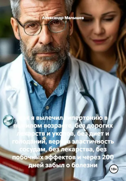 Обложка курса «Как я вылечил гипертонию в пожилом возрасте, без дорогих лекарств и уколов (Александр Малышев)»