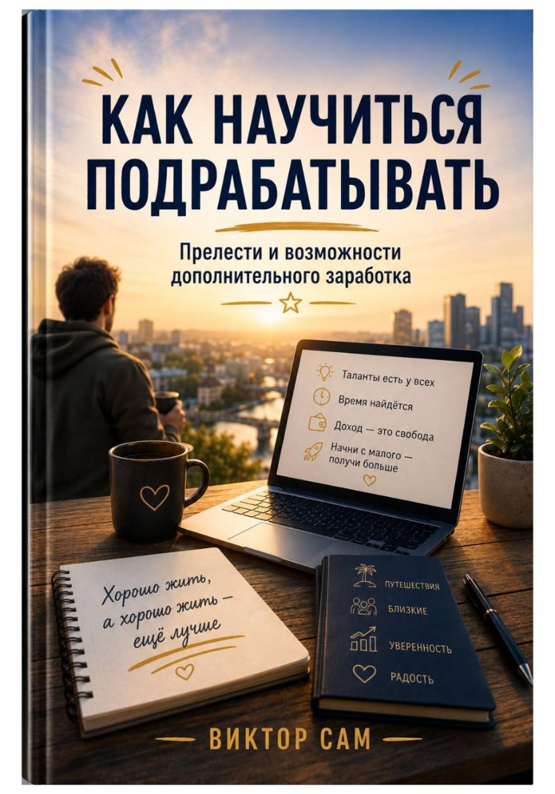 Обложка курса «Как научиться подрабатывать. Прелести и возможности дополнительного заработка (Виктор Сам)»