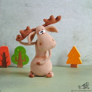 Обложка курса «Лось (Екатерина Клепукова)» (вязаная игрушка)