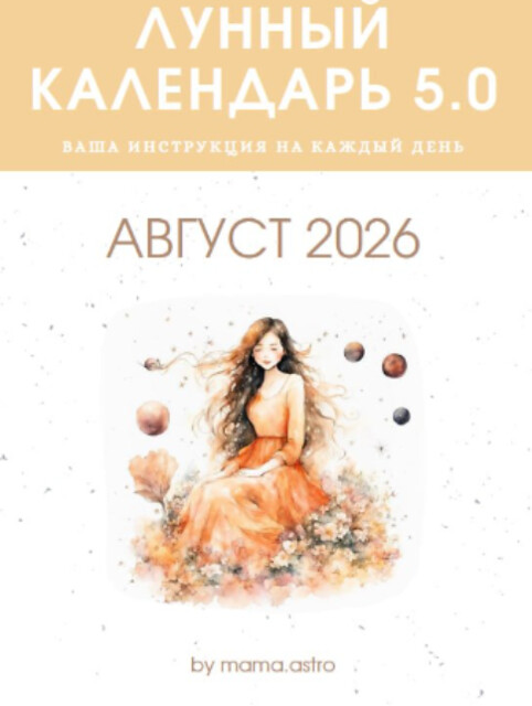 Обложка курса «Лунный календарь 5.0. Ваш инструмент на каждый день, Август 2026 (Алёна Белякова)»