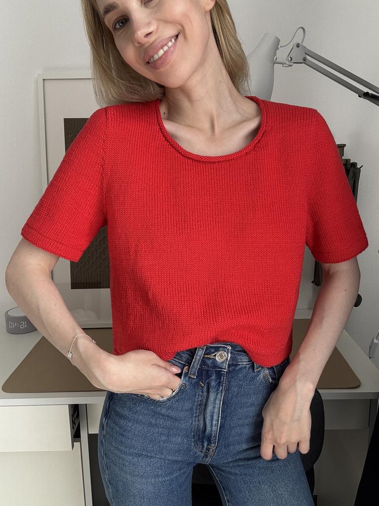 Обложка курса «[Maleeva.knits] Нескучная футболка (Дарья Баруздина)»