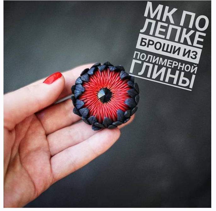 Обложка курса «Мастер-класс по изготовлению броши из полимерной глины (Анна Рудая)»