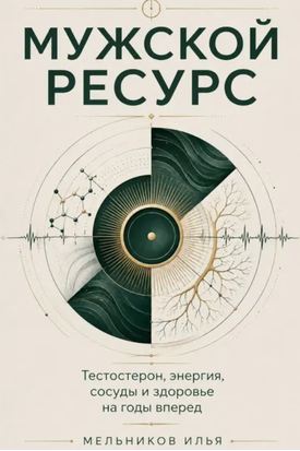 Обложка курса «Мужской ресурс. Тестостерон, энергия, сосуды и энергия на годы вперед (Илья Мельников)» (гормональное здоровье)