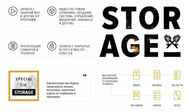 Обложка курса «МЗС Storage. Подписка на месяц №2 (Бизнес Молодость)»