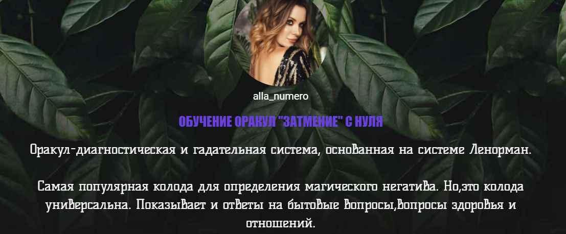 Обложка курса «Обучение Оракул "Затмение" с нуля. Тариф Без обратной связи (alla_nera)»
