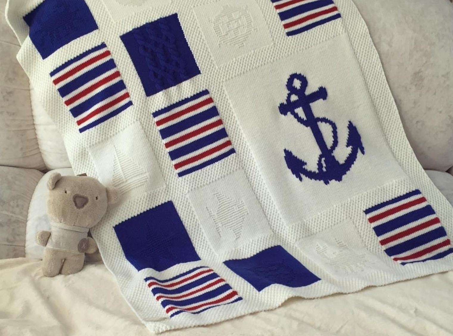 Обложка курса «Плед Морской (marine_knits)»