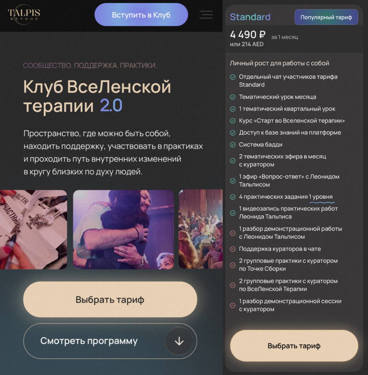 Обложка курса «Клуб ВсеЛенской терапии 2.0. Границы. Контакт. Конфликты май 2026. Тариф Standard (Леонид Тальпис)»