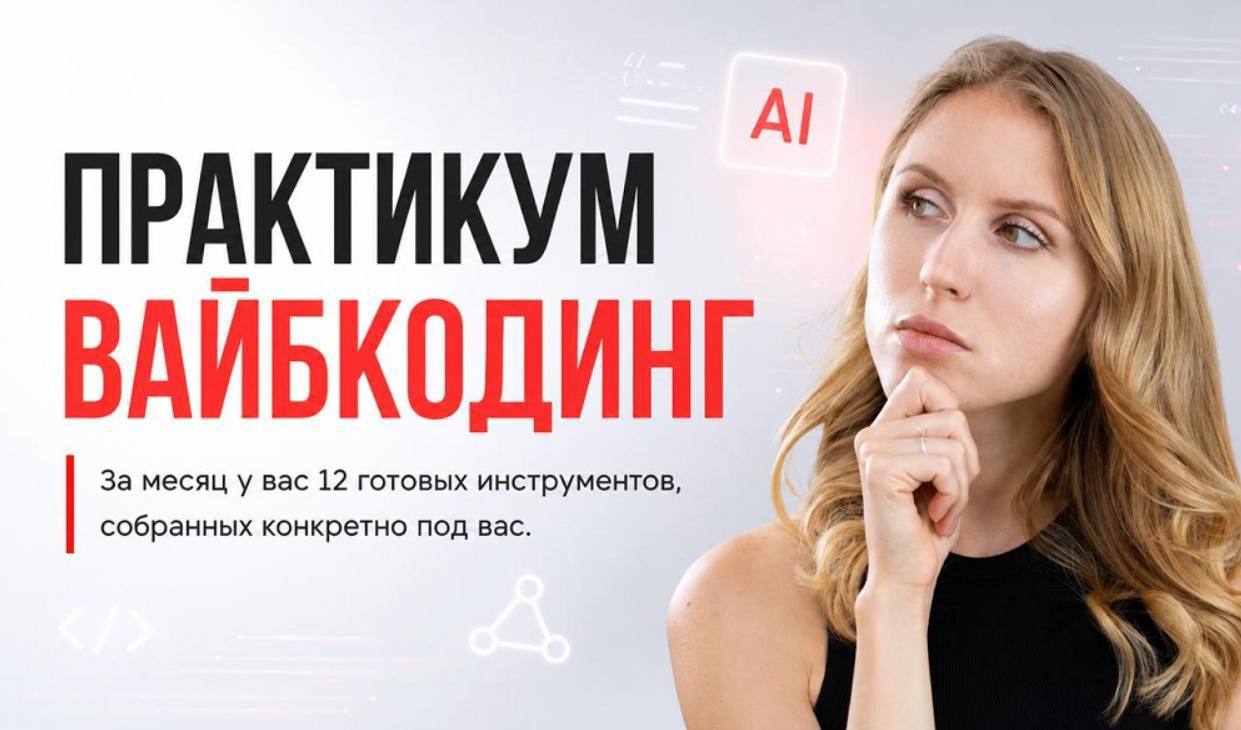 Обложка курса «Практикум Вайбкодинг. Тариф Я сам (Hanna Berji, Web3nity)»