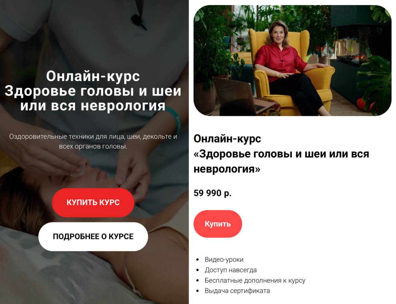 Обложка курса «Здоровье головы и шеи или вся неврология (Галина Кармацкая)»