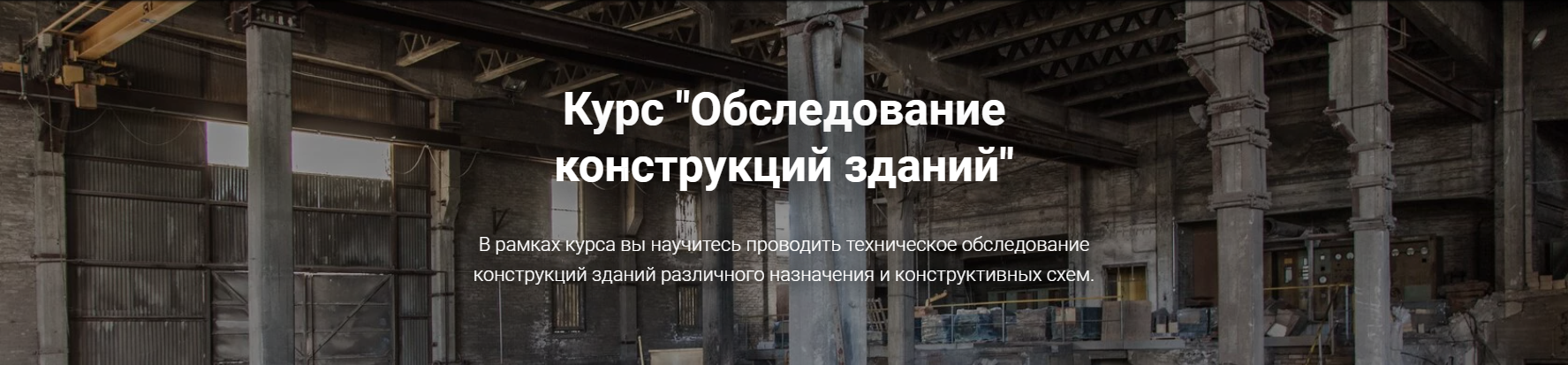 Обложка курса «[pro-z.ru] Обследование конструкций зданий (Григорий Белугин, Геннадий Шабанов)»