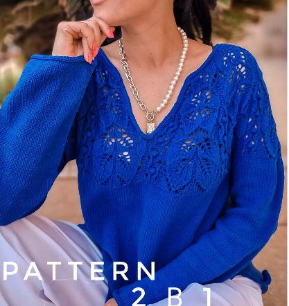 Обложка курса «[Roizman knit] Пуловер Pattern 2 в 1 (Анна Ройзман)»