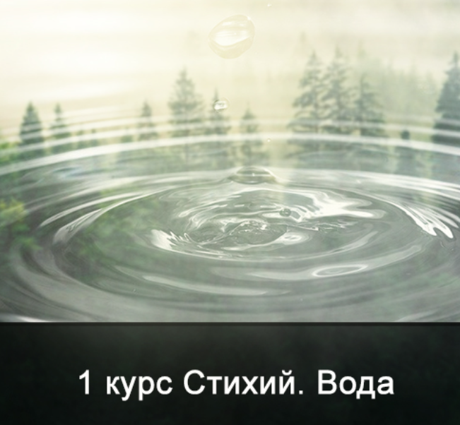 Обложка курса «[Школа Меньшиковой] 1 курс Стихий. Вода (Ксения Меньшикова)»