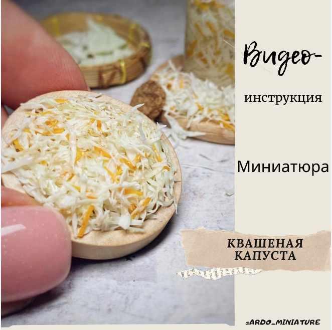 Обложка курса «Видеоинструкция "Квашеная капуста" (ardo_miniature)»