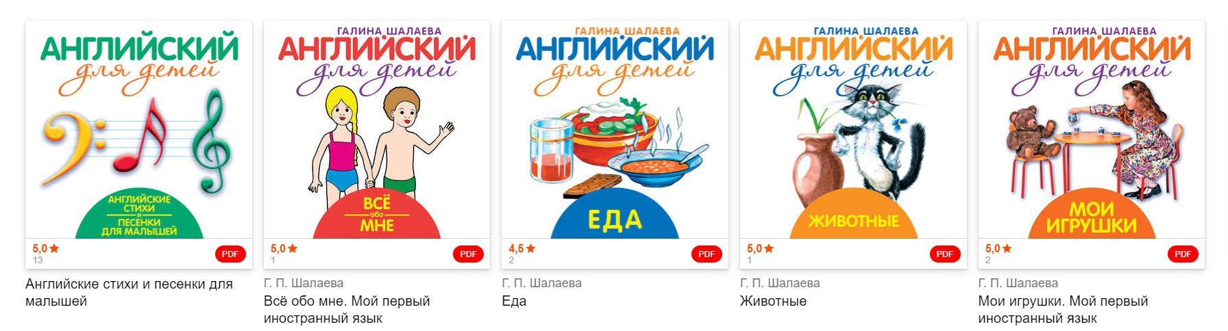 Английский для детей. Часть 2 (Галина Шалаева)