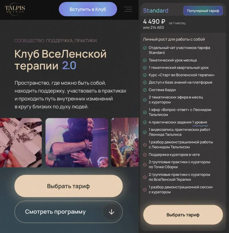 Скачать курс «Клуб ВсеЛенской терапии 2.0. Границы. Контакт. Конфликты май 2026. Тариф Standard (Леонид Тальпис)» — слив курса