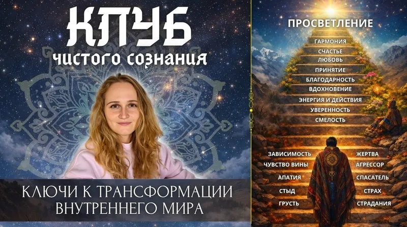 Обложка курса «Клуб Чистого Сознания. Апрель-Май 2026 (Наташа Икстлан)» (н а т а ш а и к с т л а н)